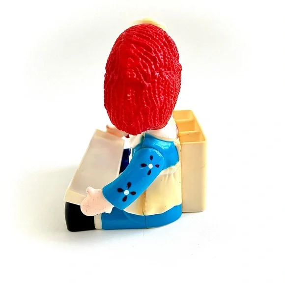Vintage 1975 Raggedy Ann & Andy Plastic Figurine – Cute Tray & Pencil Holder - Picture 8 of 10
